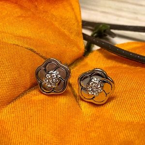 Juicy Couture Flower Rhinestone Stud Earrings